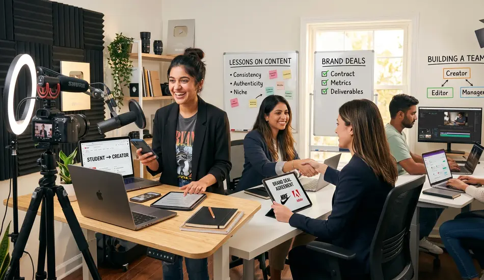 From Student to Creator-Entrepreneur Key Lessons on Content, Brand Deals, and Building a Team
